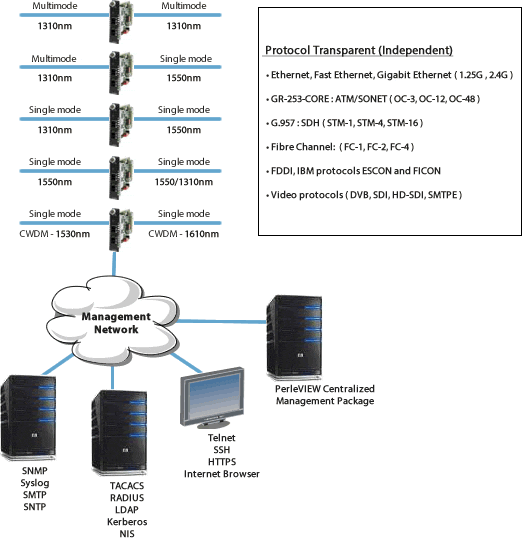 managed sfp to sfp card network diagram