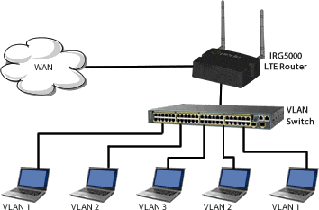 Diagrama de soporte de VLAN