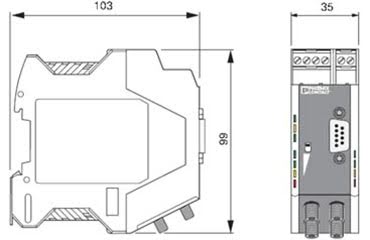 PSI-MOS-RS232/FO 850 T