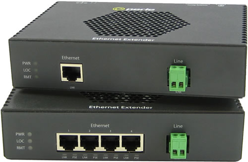 Extensores Ethernet PoE 10/100/1000 de Temperatura Industrial